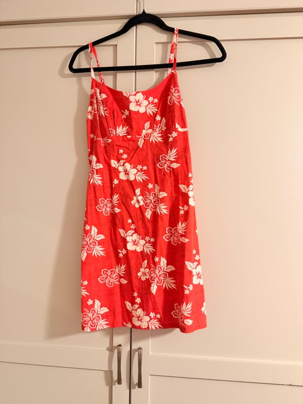 Target Red & White Floral Spaghetti-Strap Mini Dress